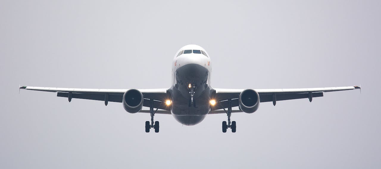 plane landing at liberia airport